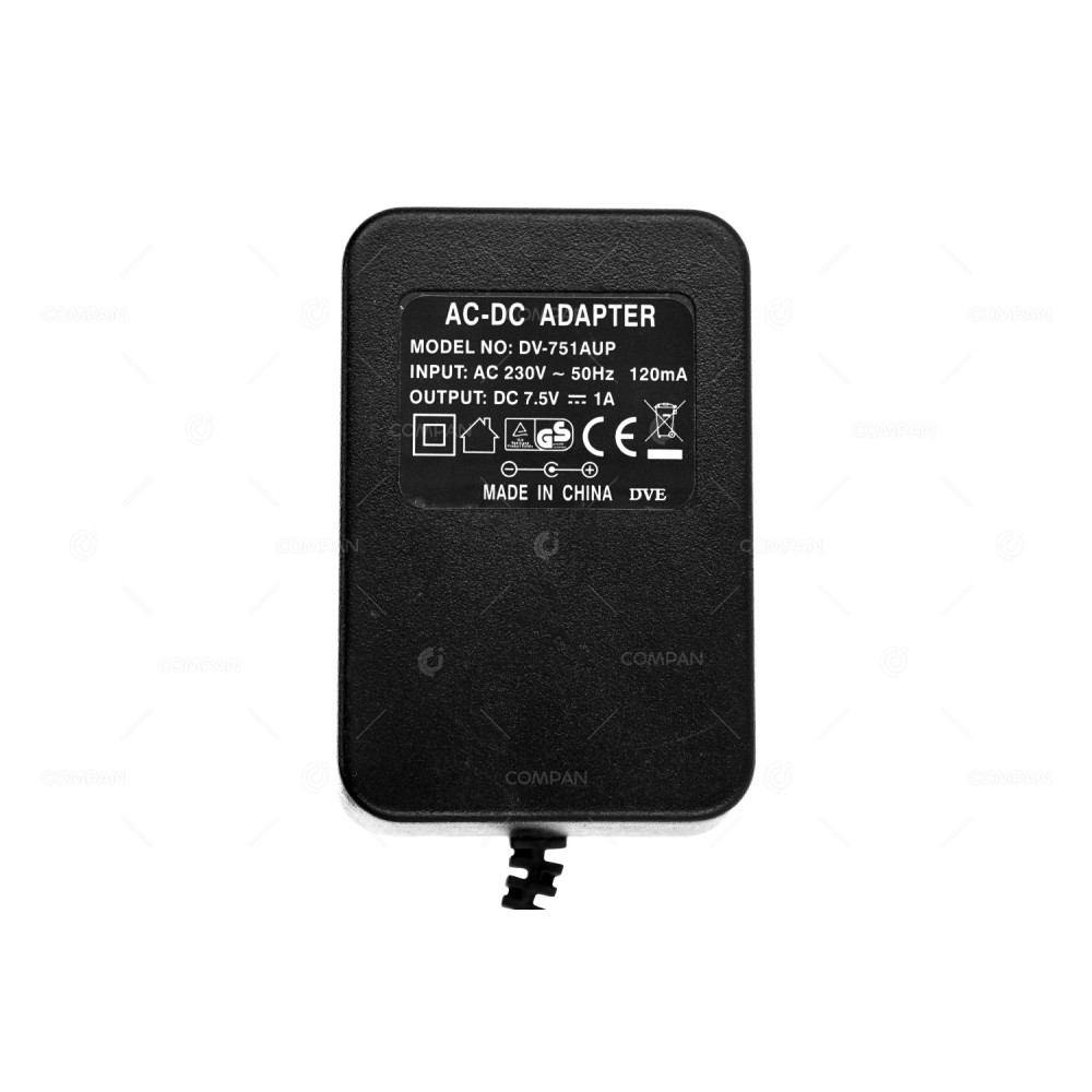 DV-751AUP  AC ADAPTER 7.5V 1A 7.5W FOR NETGEAR
